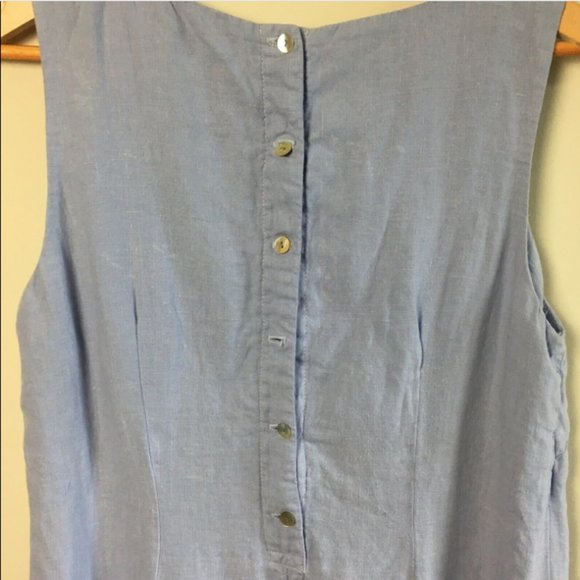 Johnny Was Item light Blue Sleeveless Maxi Dress - Picture 10 of 12